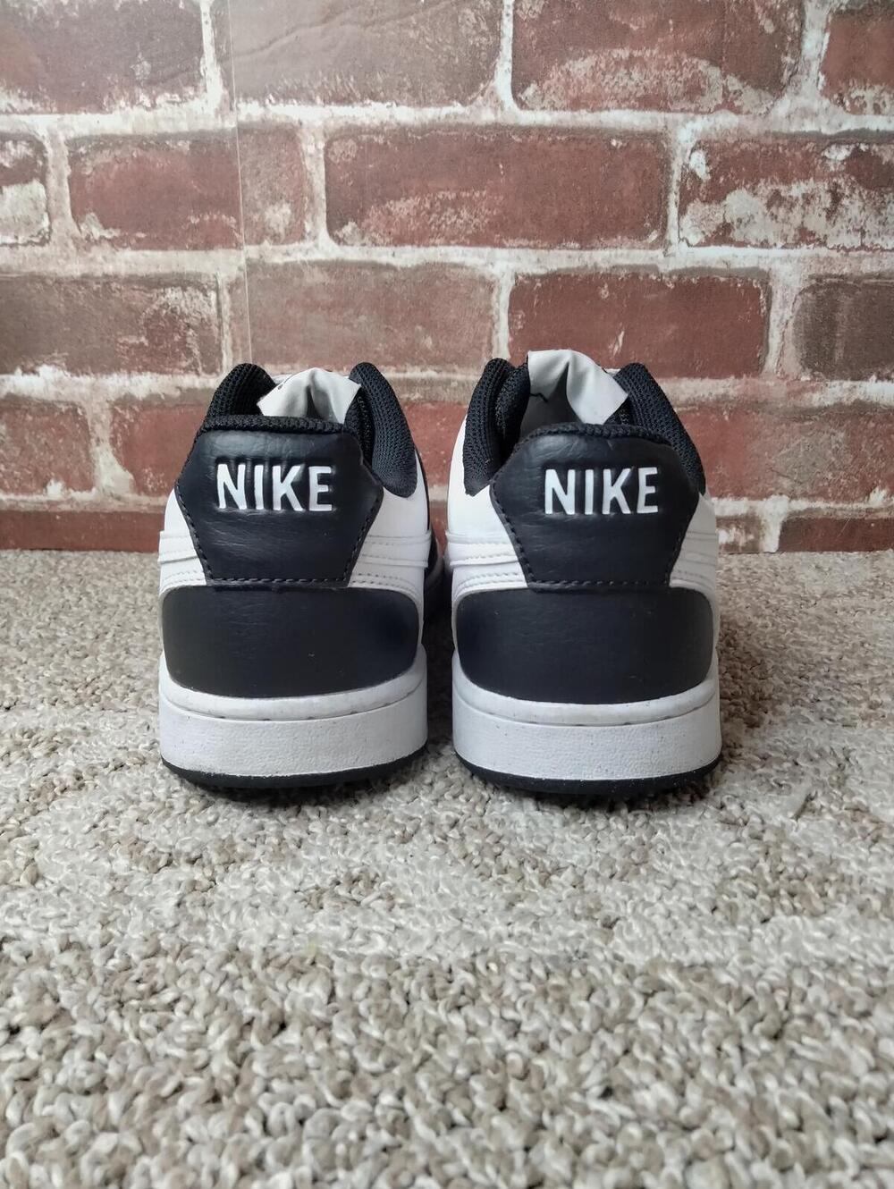 Nike Court Low Shoes Womens Size 9 Court Vision Leather Black White Basketball - Picture 6 of 9